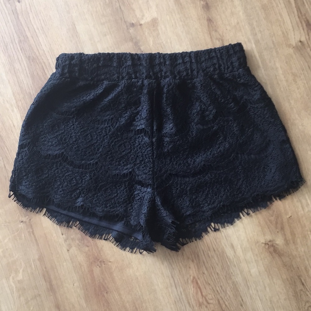 Black Lace Shorts